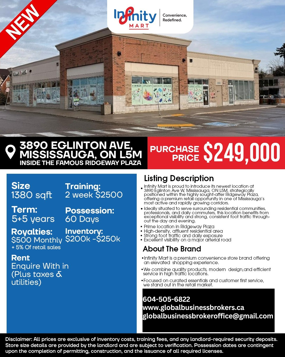 Infinity Mart Convenience store , Mississauga, ON